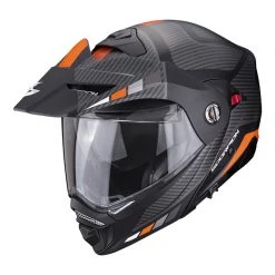 Policarbonato Casco Modulare Scorpion Adx-2 Camino Nero Arancio