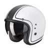 Custom Casco Scorpion Belfast Evo Retrol Bianco Argento -Scorpionsal Negozio scorpion belfastevo retrol bianco