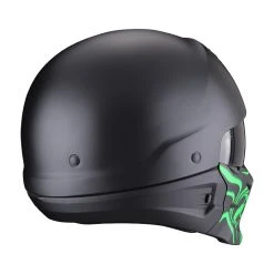 Mentoniera Removibile Casco Scorpion Exo Combat Evo Samurai Nero Verde -Scorpionsal Negozio scorpion combatevo samurai verde 3