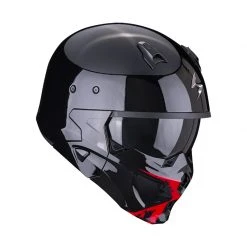Mentoniera Removibile Casco Scorpion Covert X Tanker Nero Rosso -Scorpionsal Negozio scorpion covertx tanker helmet nerorosso 3