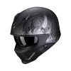 Mentoniera Removibile Casco Scorpion Covert X Tattoo Nero Opaco Argento 1 Mentoniera Removibile Casco Scorpion Covert X Tattoo Nero Opaco Argento -Scorpionsal Negozio scorpion covertx tattoo argento