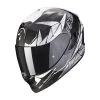 Fibra Casco Scorpion Exo-1400 Carbon Air Aranea Bianco -Scorpionsal Negozio scorpion exo1400 carbon air aranea bianco