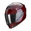 Fibra Casco Scorpion Exo-1400 Carbon Air Solid Rosso -Scorpionsal Negozio scorpion exo1400 carbon air rosso