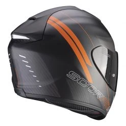 Fibra Casco Scorpion Exo 1400 Carbon Air Drik Arancio -Scorpionsal Negozio scorpion exo1400air carbon drik arancio 3