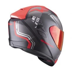 Fibra Casco Scorpion Exo 1400 Air Corsa Nero Rosso -Scorpionsal Negozio scorpion exo1400air corsa rosso 3