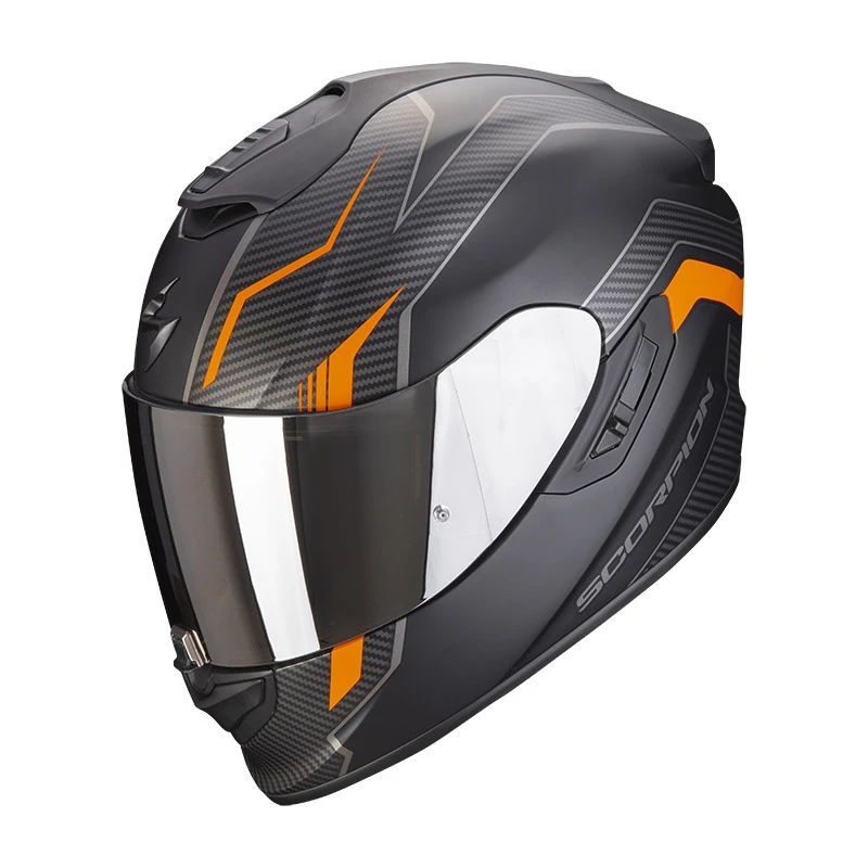 Fibra Casco Scorpion Exo 1400 Air Fortuna Nero Arancio 3 Fibra Casco Scorpion Exo 1400 Air Fortuna Nero Arancio