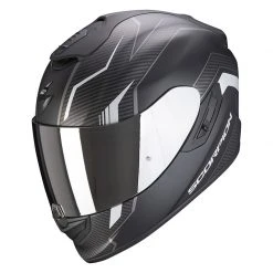 Fibra Casco Scorpion Exo 1400 Air Fortuna Nero Argento