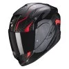 Fibra Casco Scorpion Exo 1400 Air Fortuna Nero Rosso -Scorpionsal Negozio scorpion exo1400air fortuna rosso