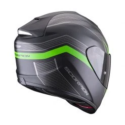 Fibra Casco Scorpion Exo 1400 Air Fortuna Nero Verde -Scorpionsal Negozio scorpion exo1400air fortuna verde 3