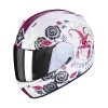 Policarbonato Casco Scorpion Exo 390 Chica 2 Bianco Rosa 2 Policarbonato Casco Scorpion Exo 390 Chica 2 Bianco Rosa -Scorpionsal Negozio scorpion exo390 air chica2 bianco