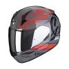 Policarbonato Casco Scorpion Exo 390 Ighost Grigio Rosso -Scorpionsal Negozio scorpion exo390 air ighost grigio