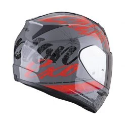 Policarbonato Casco Scorpion Exo 390 Ighost Grigio Rosso 7 Policarbonato Casco Scorpion Exo 390 Ighost Grigio Rosso -Scorpionsal Negozio scorpion exo390 air ighost grigio 3