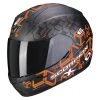 Policarbonato Casco Scorpion Exo 390 Cube Nero Arancio -Scorpionsal Negozio scorpion exo390 cube arancio