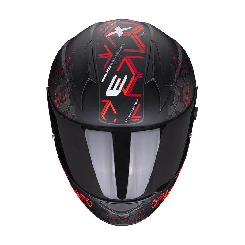 Policarbonato Casco Scorpion Exo 390 Cube Nero Opaco Rosso 4 Policarbonato Casco Scorpion Exo 390 Cube Nero Opaco Rosso - immagine 2