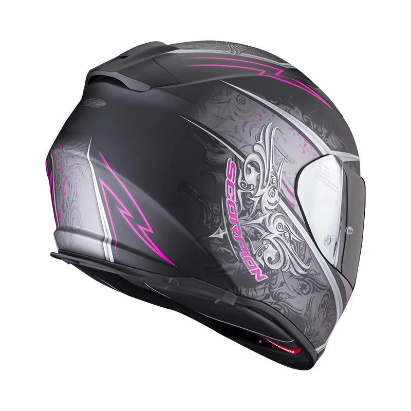 Policarbonato Casco Scorpion Exo 491 Run Nero Opaco Rosa 5 Policarbonato Casco Scorpion Exo 491 Run Nero Opaco Rosa - immagine 3