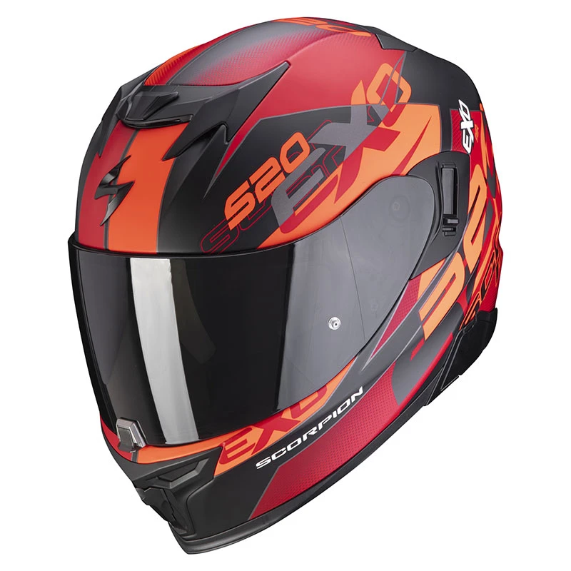 Policarbonato Casco Scorpion Exo 520 Air Cover Nero Rosso 3 Policarbonato Casco Scorpion Exo 520 Air Cover Nero Rosso