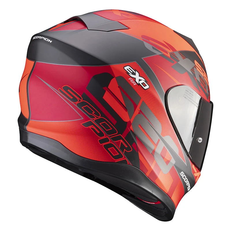 Policarbonato Casco Scorpion Exo 520 Air Cover Nero Rosso 5 Policarbonato Casco Scorpion Exo 520 Air Cover Nero Rosso - immagine 3