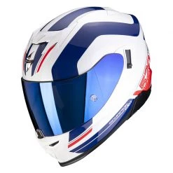 Policarbonato Casco Scorpion Exo 520 Air Lemans Bianco Blu