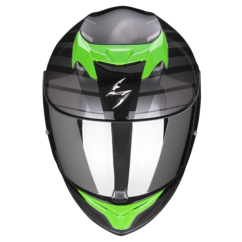 Policarbonato Casco Scorpion Exo 520 Air Shade Nero Verde 4 Policarbonato Casco Scorpion Exo 520 Air Shade Nero Verde - immagine 2