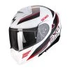 Policarbonato Casco Modulare Scorpion Exo 930 Navig Bianco Rosso -Scorpionsal Negozio scorpion exo930 navig biancorosso