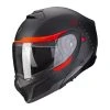 Policarbonato Casco Modulare Scorpion Exo 930 Shot Nero Rosso -Scorpionsal Negozio scorpion exo930 shot rosso