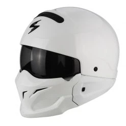 Mentoniera Removibile Scorpion Exo-combat Solid Bianco