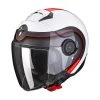 Policarbonato Casco Scorpion Exo City Roll Bianco Rosso 2 Policarbonato Casco Scorpion Exo City Roll Bianco Rosso -Scorpionsal Negozio scorpion exocity roll rosso