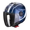 Policarbonato Casco Scorpion Exo City Scoot Blu Bianco 1 Policarbonato Casco Scorpion Exo City Scoot Blu Bianco -Scorpionsal Negozio scorpion exocity scoot blu