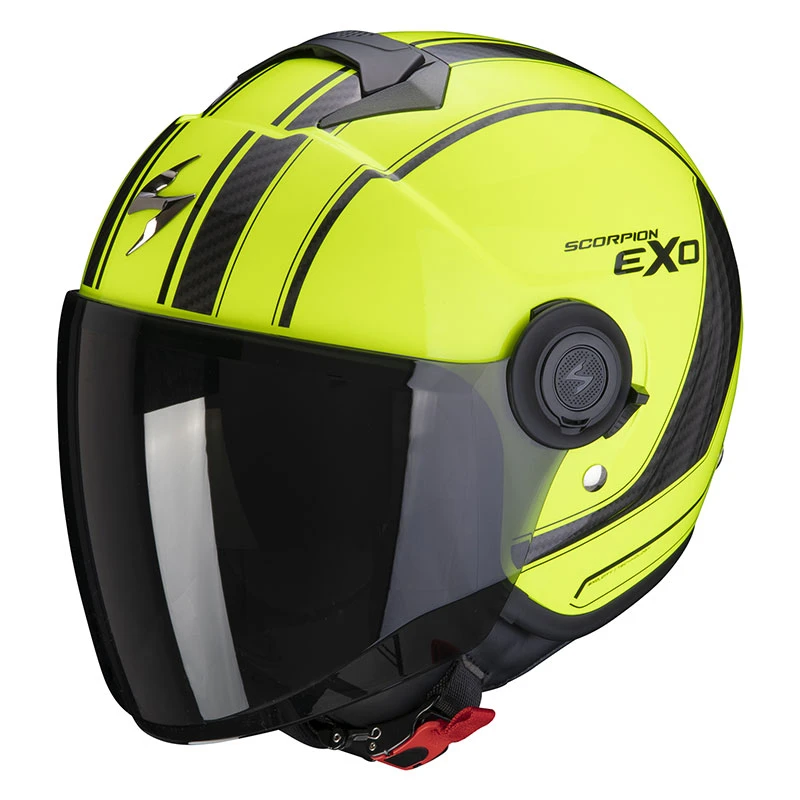 Policarbonato Casco Scorpion Exo City Scoot Giallo Nero 3 Policarbonato Casco Scorpion Exo City Scoot Giallo Nero