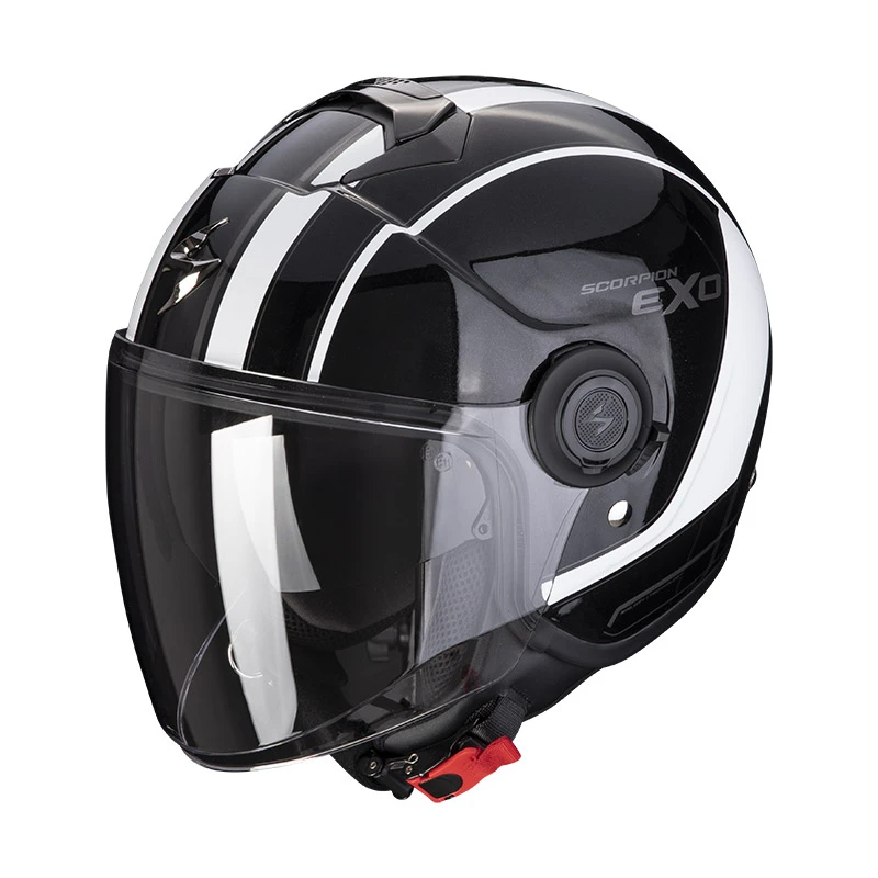 Policarbonato Casco Scorpion Exo City Scoot Nero Bianco 3 Policarbonato Casco Scorpion Exo City Scoot Nero Bianco