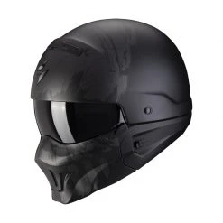 Mentoniera Removibile Casco Scorpion Exo Combat Evo Marauder Nero Argento