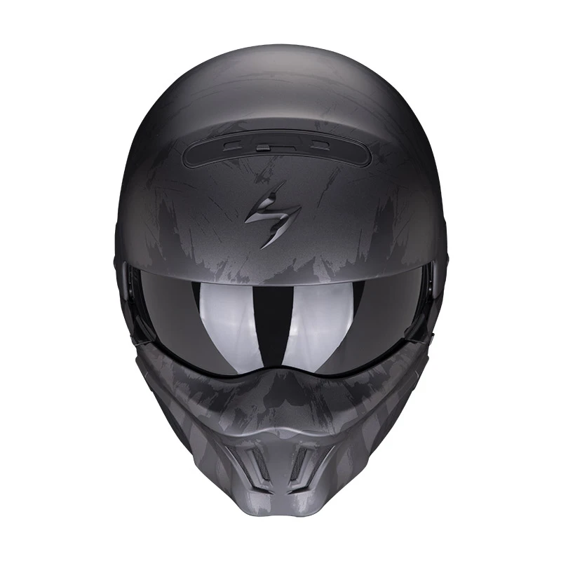 Mentoniera Removibile Casco Scorpion Exo Combat Evo Marauder Nero Argento 4 Mentoniera Removibile Casco Scorpion Exo Combat Evo Marauder Nero Argento - immagine 2