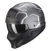 Mentoniera Removibile Casco Scorpion Exo Combat Evo Ram Grigio Argento -Scorpionsal Negozio scorpion exocombatevo ram grigiosilver