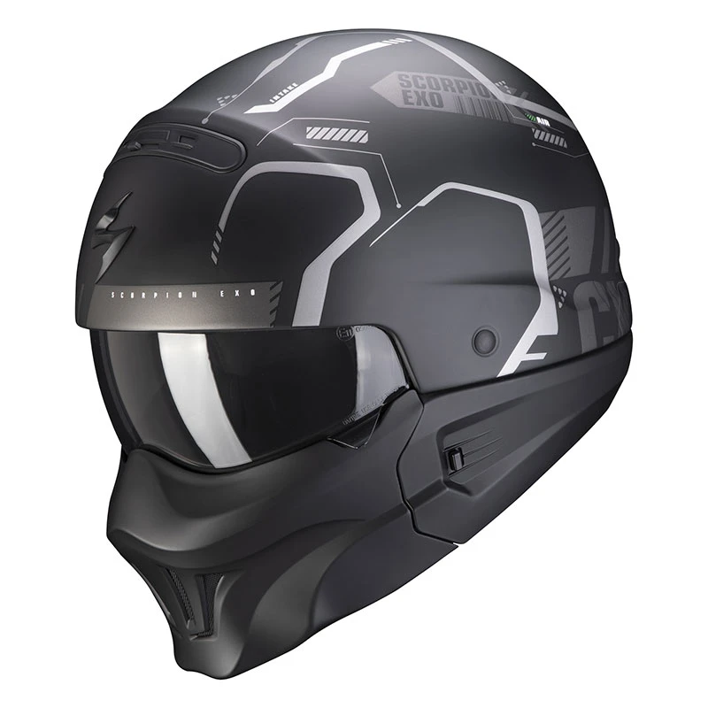 Mentoniera Removibile Casco Scorpion Exo Combat Evo Ram Nero Argento 3 Mentoniera Removibile Casco Scorpion Exo Combat Evo Ram Nero Argento