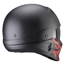 Mentoniera Removibile Casco Scorpion Exo Combat Evo Samurai Nero Rosso -Scorpionsal Negozio scorpion exocombatevo samurai rosso 3