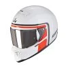Fibra Casco Scorpion Exo Hx1 Nostalgia Bianco Rosso Nero -Scorpionsal Negozio scorpion exohx1 nostalgia bianco