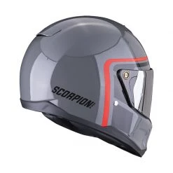 Fibra Casco Scorpion Exo Hx1 Nostalgia Grigio Nero Rosso -Scorpionsal Negozio scorpion exohx1 nostalgia grigio 3