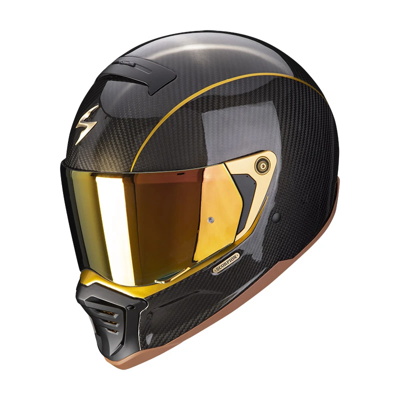 Fibra Casco Scorpion Exo-hx1 Carbon Se Nero Oro 3 Fibra Casco Scorpion Exo-hx1 Carbon Se Nero Oro