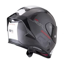 Fibra Casco Scorpion Exo R1 Carbon Air Mg Nero Bianco -Scorpionsal Negozio scorpion exor1 carbon mg bianco 3