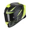 Fibra Casco Scorpion Exo R1 Gaz Nero Opaco Giallo Fluo -Scorpionsal Negozio scorpion exor1 gaz giallo