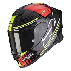 Fibra Casco Scorpion Exo R1 Air Victory Argento Rosso