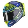 Fibra Casco Scorpion Exo R1 Air Victory Blu Giallo -Scorpionsal Negozio scorpion exor1air victory gialloblu