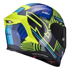 Fibra Casco Scorpion Exo R1 Air Victory Blu Giallo -Scorpionsal Negozio scorpion exor1air victory gialloblu 3