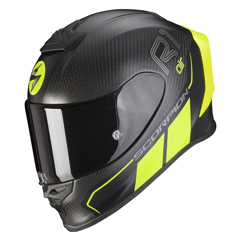 Fibra Casco Scorpion Exo R1 Carbon Air Corpus 2 Giallo 3 Fibra Casco Scorpion Exo R1 Carbon Air Corpus 2 Giallo