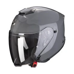 Fibra Casco Jet Scorpion Exo S1 Solid Grigio Cemento