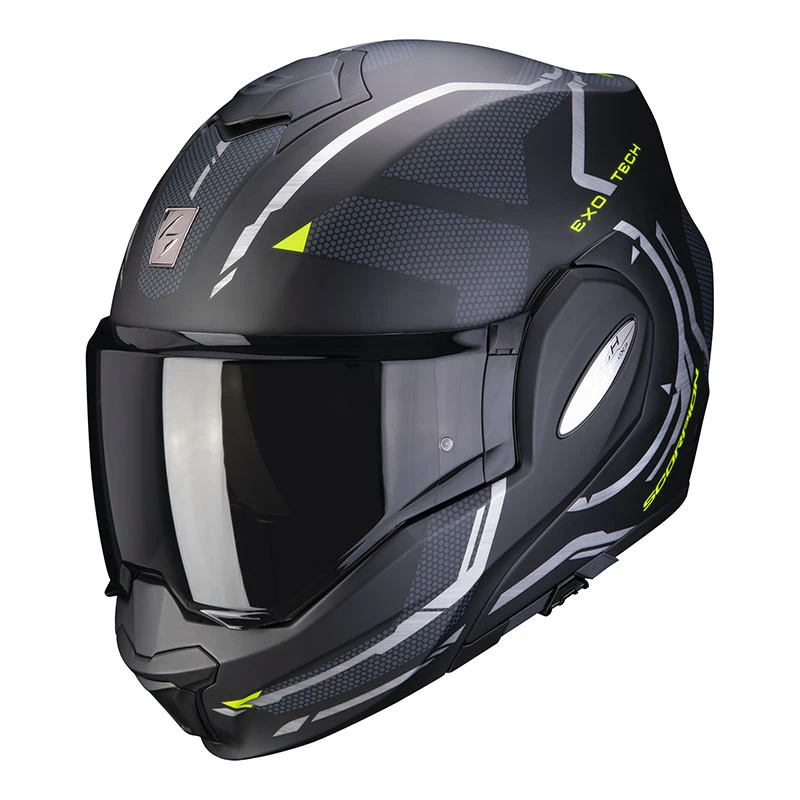 Policarbonato Casco Scorpion Exo Tech Square Nero Giallo 4 Policarbonato Casco Scorpion Exo Tech Square Nero Giallo - immagine 2