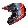 Policarbonato Casco Scorpion Vx-16 Air Gem Nero Rosso -Scorpionsal Negozio scorpion vx16 air gem rosso