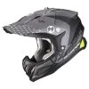 Fibra Casco Scorpion Vx-22 Air Ares Nero Opaco Argento -Scorpionsal Negozio scorpion vx22 air ares argento