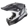 Fibra Casco Scorpion Vx-22 Air Attis Nero Opaco Argento -Scorpionsal Negozio scorpion vx22 air attis argento
