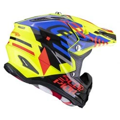 Fibra Casco Scorpion Vx-22 Air Neox Giallo Blu Rosso -Scorpionsal Negozio scorpion vx22 air neox giallo 3